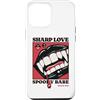 Goth Vampire Pop Art Dark Romance Horror Custodia per iPhone 12 Pro Max Sharp Amore Vampiro Zanne Labbra Gotico Halloween Spooky Babe