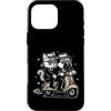 ska scooter cat dog boy two tone Custodia per iPhone 16 Pro Max Ska Scooter Duo Ride