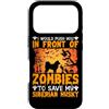 Push Front Zombies Save Siberian Husky G Custodia per iPhone 17 Pro Ti spingerei davanti agli zombi per salvare il mio Hus siberiano