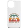 Funny Bionic Woman Hip Surgery Gifts Custodia per iPhone 13 Pro Max Un pulcino dell'anca con uno scheletro retrò tramonto dell'anca