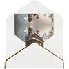 HCVXBSA Biglietti vuoti con buste per tutte le occasioni, con chiesa invernale, nota scintillante per compleanno, Natale, matrimonio, 10,2 x 15,2 cm, bianco