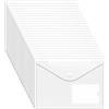 GoodtoU Cartelle Trasparenti A5 - 24 Pz Cartella Porta Documenti Cartelline Portadocumenti di Plastica con Bottone