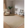 benuta Pop Liv - Tappeto di lana rettangolare e in stile: tinta unita, Hygge & Cozy, minimalista, facile da pulire, per soggiorno, camera da letto, beige, 60 x 100 cm