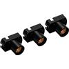 PATIKIL 3pz Avvitabile E12 Mini Lampadina Supporto Fai da Te Accessori Nero | Luce Perline Lampada Basi Presa Circuito Elettrico Esperimento Illuminazione