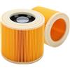 Hyzevee Filtro a cartuccia compatibile con Karcher, 2 pezzi WD2 WD3 WD3P A2004 MV2 MV3 filtri a cartuccia Wet & Dry Hoover aspirapolvere 64145520
