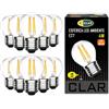CLAR - Lampadine Vintage E27 Luce Calda, Lampadina Vintage E27 Luce Calda, Lampadine Vintage, Lampadine E27 Piccola, 4W 2700K (Pack 10)
