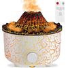 Wandefol Umidificatore effetto vulcano diffusore, Due modalità di nebulizzazione, Ampio serbatoio dell'acqua da 560 ml, Protezione da interruzione di corrente, Molteplici modalità di illuminazione