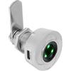 Ciounmb Serratura per impronte digitali, Smart Fingerprint Lock, serratura elettronica per porta, senza trasformazione, per cassetti, armadi, porte (argento, 20 mm)
