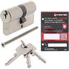 ToniTec ABUS A93 - Cilindro di chiusura, realizzato individualmente, con 3 chiavi e codice ToniTec, profilo C73, dimensioni 40/70 mm, doppio cilindro