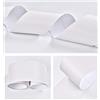 Dostear Bordi Greche Pannelli Adesivi Bordo Adesivo per Pareti Striscia Adesiva Muro Decorativa Greca Adesiva per Parete Bianco spazzolato 5 X 500cm