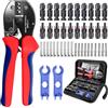 ZQEJEFD Kit Crimpatura per Impianti Fotovoltaici per 2.5/4/6 mm², con 1 Pinza Crimpatrice, 10 paia Connettori Fotovoltaici, 10 paia Connettori Maschio/Femmina, 2 Chiave, per Impianto Fotovoltaico