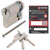 ToniTec ABUS A93 - Cilindro di chiusura, realizzato individualmente, con 3 chiavi e codice ToniTec, profilo C73, dimensioni 10/90 mm, mezzo cilindro