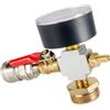 Opatiny Adattatore di pressione portatile per compressore d'aria con sistema multi-valvola, manometro integrato, teste femmina a innesto rapido, valvola di sicurezza, compatibile con ugelli pneumatici e