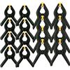 DAVIDJAMESCLARKE 16 pinze a molla in nylon ad alte prestazioni, in plastica per lavori di legno, clip per sfondo fotografico, arancione, nero, 5,8 cm, 7,8 cm, per progetti fai da te, studi fotografici, sfondo