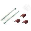 Generico Kit fissaggio lamiere lastre grecate - VITI + RONDELLE + CAPPELLOTTI (Conf. 50 pz - Viti autoperforanti da 80 + Cappellotti RS - Rondelle)