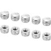 PATIKIL 50pz M4 Cappuccio Dado Dado Dado Vite Pomello Argento Tono