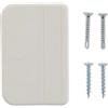 ToniTec HOPPE - Maniglia per porta del balcone, in plastica, colore bianco, K435, 5 pezzi, con viti