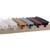 Elton / Ellen ToniTec, guarnizione per porte in legno, 12 mm, in morbido PVC, bianco, 25 m