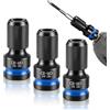 Msauifncp Set da 3 Adattatore 1/2 1/4 CR-MO Bussole per Avvitatore Mandrino Trapano