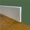 Eternal Parquet 100ml di Battiscopa PREMIUM in legno MASSELLO squadrato 95x12 laccato bianco
