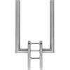 HOPPE 11622222 Amsterdam Maniglia PZ, spessore porta 75-80, acciaio inox opaco