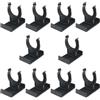 Huba 10 clip per battiscopa con staffe, fibbia in plastica a forma di U per finiture di base dell'armadio da cucina, fermi per battiscopa del pavimento, 27 mm