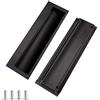 KostaTech Maniglie da Incasso 2 Pezzi, Scorrevoli Invisibili a Filo per Ante, Armadi o Cassetti, Rettangolari 152mm X 48mm (Nero)
