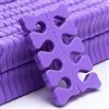 Leapiture 100 Pezzi Schiuma Separatori di Dita Spugna Divisori, Divaricatore Dita Piedi per Unghie, Adatti per Nail Art, Pedicure, Gel per Sbavature (Viola)
