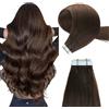YILITE Extension Capelli Veri Biadesivo 20 PCS/40G Silky Straight Pelle Weft Nastro Extension Biadesive Capelli Veri Tape in Hair Extensions (35cm #2 Marrone Scuro)