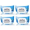 MAURY'S GRANDI MAGAZZINI ITALIANI DAL 19 Maury's Set 4 confezioni di Salviette Detergenti Carta Igienica Umidificata 25pz Aloe Vera 100% Biodegradabili con Tappo