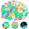 YSDMY 100 Pezzi Pietre Ciottoli Incandescenti Fluorescenti Pietre Rocce Colorate Ciottoli Luminosi Pietre Luminose Colorate Pietre Luminose da Giardino Sassi da Giardino per Acquario