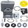 Hyceker Kit Cilindro e Pistone 330LK per Decespugliatori Husqvarna 130C, 130L e 330LK (35 mm), per Husqvarna 125L e 128LD, con Kit di Riparazione Testata con Guarnizioni e Candela 545008082