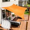 HYZYWON Vela Ombreggiante, Vele Ombreggianti, 2x3 m, Arancione, Tenda a Vela per Esterno, Tenda Vela Ombreggiante, Telo Ombreggiante, Include 4 corde, per Terrazze, Giardini (Arancione, 2x3)