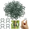 VEGCOO 200 clip per piante verdi - Clip per piante riutilizzabili, ideali per arrampicata e traliccio per pomodori e altre verdure, mollette per piante per tutte le esigenze del giardino (L)