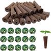 QENETY Kit di 100 baccelli per aerogarden, 50 spugne idroponiche e 50 etichette adesive per vasi di semi, etichette idroponiche, spugne di ricambio compatibili con Aerogarden, iDOO