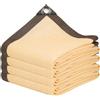 ZHJSHOU Rete Ombreggiante con Occhielli 3x4m Telo Ombreggiante Beige da Giardino,90% Protezione da Sole Rete Telo Ombra per Balcone Pianta Serra Esterno