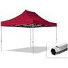 TOOLPORT 3x4,5m Gazebo Pieghevole PES 800, Professional 40mm Alluminio, Bianco