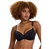 Sans Complexe Bain, Top per Costume da Bagno con Ferretto, Speekaboo Shape, GCE Nero, 2E