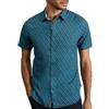 White Stuff Camicia da Uomo Salcombe SS Fish - Design con Stampa all-Over - Navy PR - Taglia XL Reg