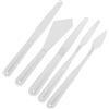 Annadue Set di 5 Spatole in Plastica per Pittura a Olio, Spatole Portatili per Artisti - Ergonomiche, Facili da Pulire, Miscelazione dei Colori, Pittura su Tela, Studio e Uso Esterno