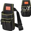 Kinesgsg Cintura Porta Attrezzi, Tessuto Oxford 600D Marsupio Porta Attrezzi, Multi Tasche Impermeabile Portas Attrezzis da Cintura, per Elettricista, Falegname, Edilizia, 25 cm x 14 cm