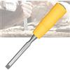Generic Scalpello per legno per intaglio e scultura, al cromo vanadio con tappo in acciaio per lavori di lavorazione del legno, artigianato e tornitura