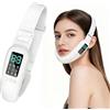 AURIVEE Massaggiatore Viso 8 Modalità 15 Livelli, Calore 42°C, Pieghevole & Ricaricabile USB-C, Cura Doppio Mento e Mascella, Modellamento Facciale per Casa, Ufficio e Viaggio