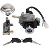 WOOSTAR 4 Fili Interruttore a Chiave di Accensione Assemblea con Tappo del Serbatoio del Carburante Sostituzione per 50cc 70cc 90cc 110cc 125cc 150cc Scooter Moto