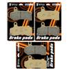 SYUU S SYUU Pastiglie Freno Anteriore e Posteriore per moto Compatibili con Harley Touring FLTR FLTRX Road Glide 08-09 15-18 FLTRU Road Glide Ultra 11-12 16-18 per montagna FA409FR