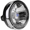 Asudaro Faro LED Per Moto, Faro LED Moto Rotondo Faro Principale Rotondo In Metallo Plastico Per Motocicli Da 7,9 Pollici Compatibile Con Sa-Pp-Hir*E 250 Vt250 Cb400 Cb750 Cb900/1000/1300