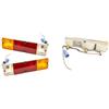 EASYSHOP24H Set 2 Faro Fanale Fanalino Posteriore Per SJ410 SJ413 SAMURAI SANTANA Stop su Paraurti Con Portalampada