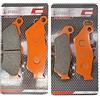 LE LEFOSSI Moto Fibra di Carbonio Anteriore e Posteriore Pastiglie Freno per Compatibile con Harley Davidson XG 500/750 Street XG 750 A Street Rod 2016-2018 FA209F FA181R