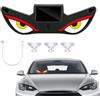 Sidaqi Luce Solare per Occhi da Diavolo per Finestrino Auto Wireless Dinamica Occhi da Demone Luce di Avvertimento USB Ricaricabile Occhi a LED per Auto SUV Camion Furgoni Parabrezza - 1PC