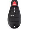 Generico 4 Pulsanti di Telecomando Chiave Dell'automobile Borsette Copertura Della Cassa Fob di Ricambio Accessorie Per Dodge Charger Magnum Challenger Per Chrysler 300
